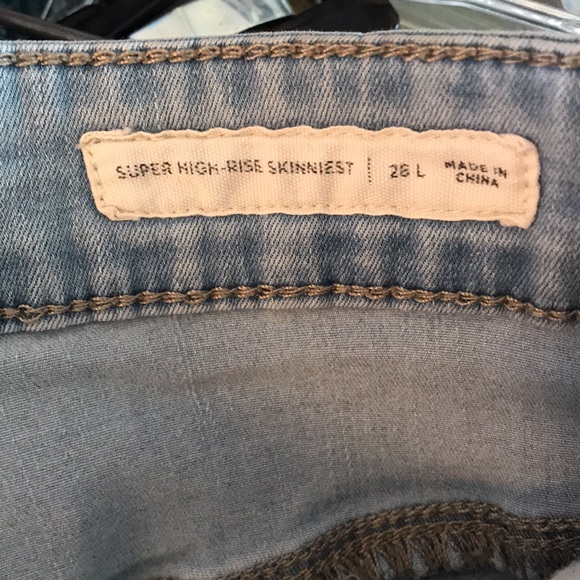 PACSUN Jeggings Super High Rise Skinniest SIZE 26L - Picture 8 of 8